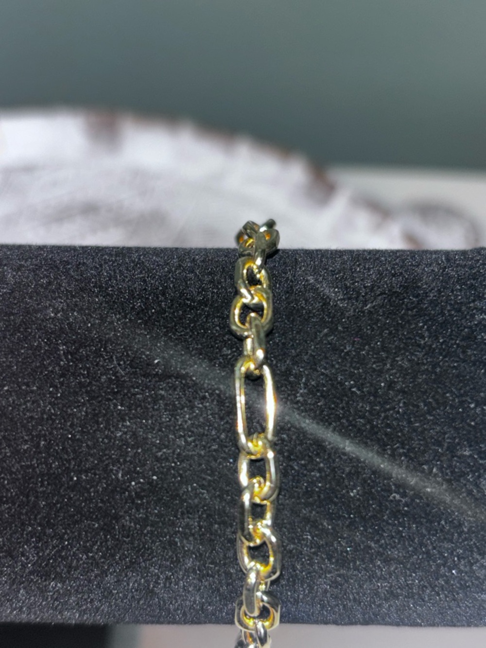 Gold-Tone Loop Crystal Earrings and Charm Bracelet Set - Picture 3 of 5